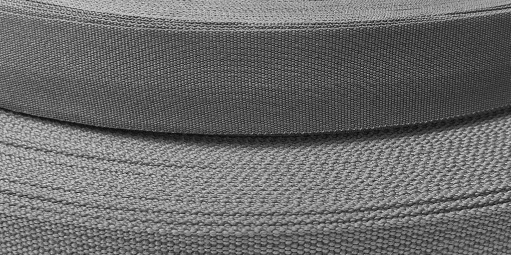 Solution-dyed Wolf Gray Webbing & Binding Tape