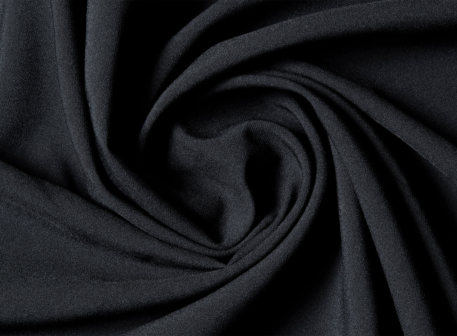 Black viscose fabric with graphic pattern 25 cm