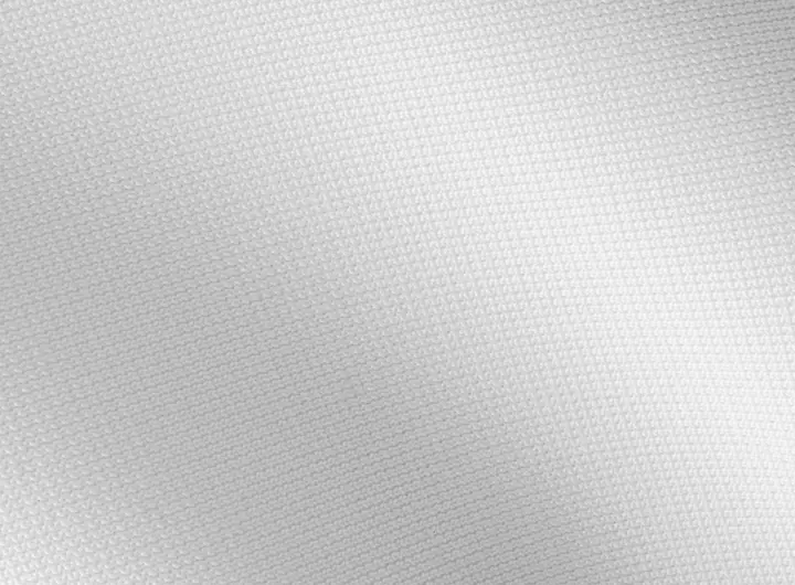 Close-up of 801 fabric in white, showcasing a tight, uniform weave with a smooth texture, ideal for lightweight, breathable, and multipurpose textile applications.