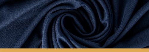 Buckeye fabric is blue and swirled to show texture.